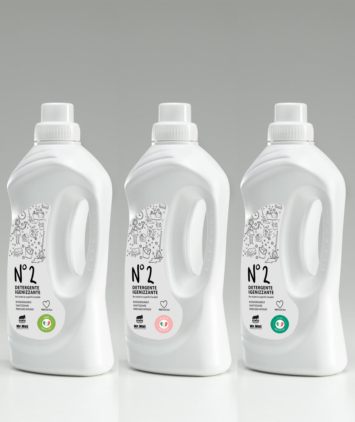 Tris Detergente Professionale Superfici N°2 – Mr MAT